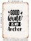 DECORATIVE METAL SIGN - Good Wine is My Anchor - Vintage Rusty Look